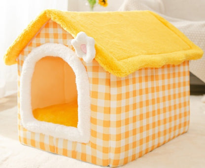 Foldable Cozy Dog House Pet Bed