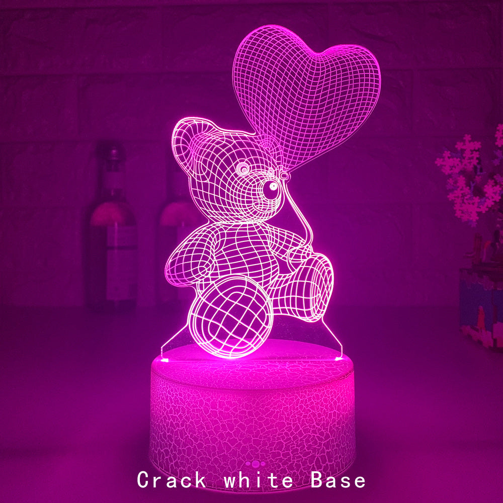 3D Acrylic USB LED Night Lights Lamp