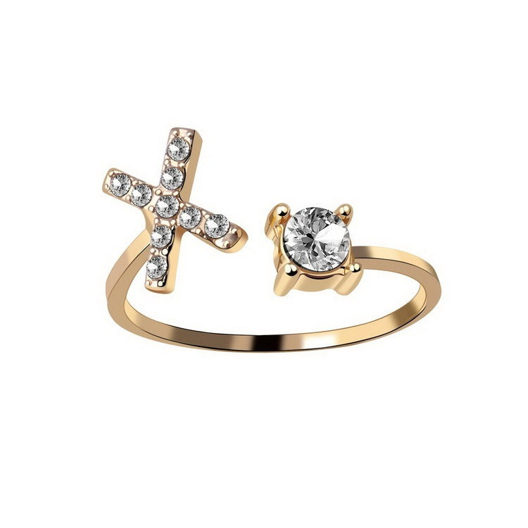 Name Initial Letter Ring Jewellery