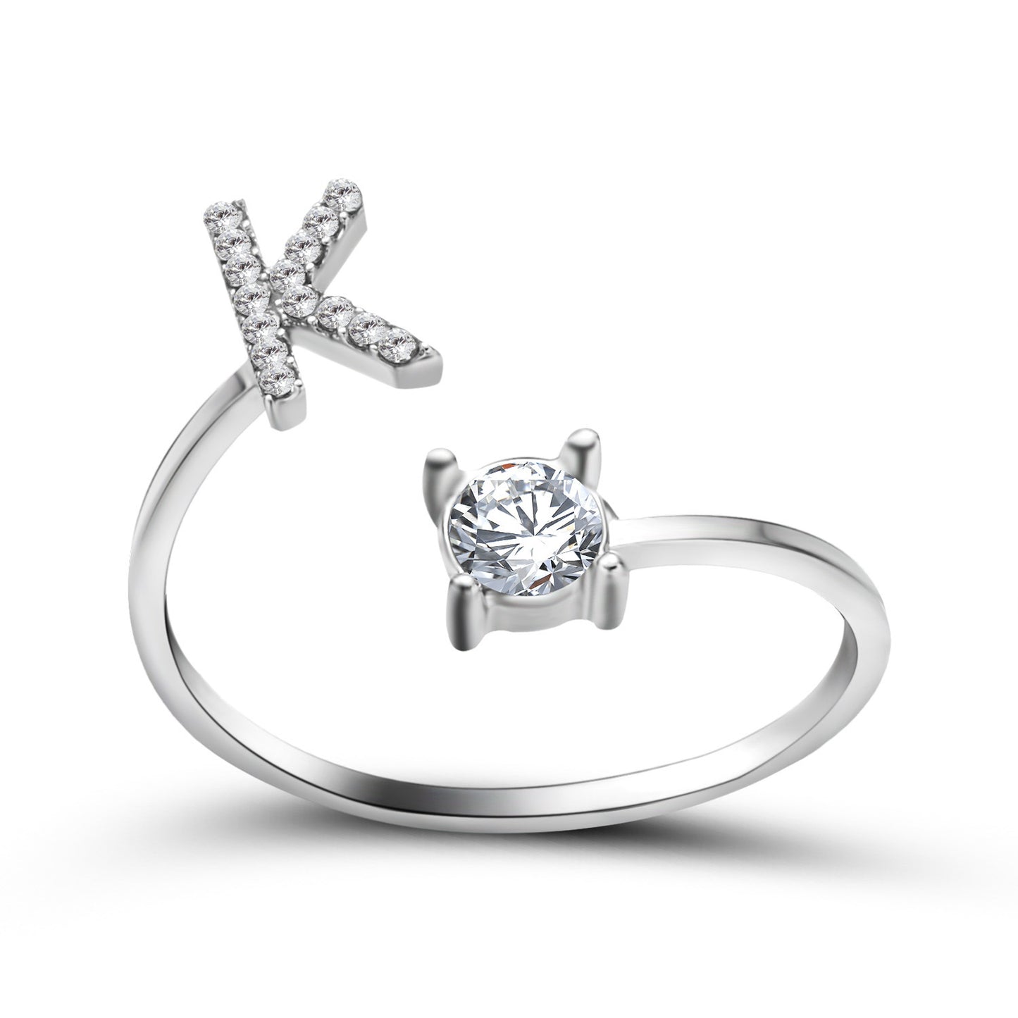 Name Initial Letter Ring Jewellery