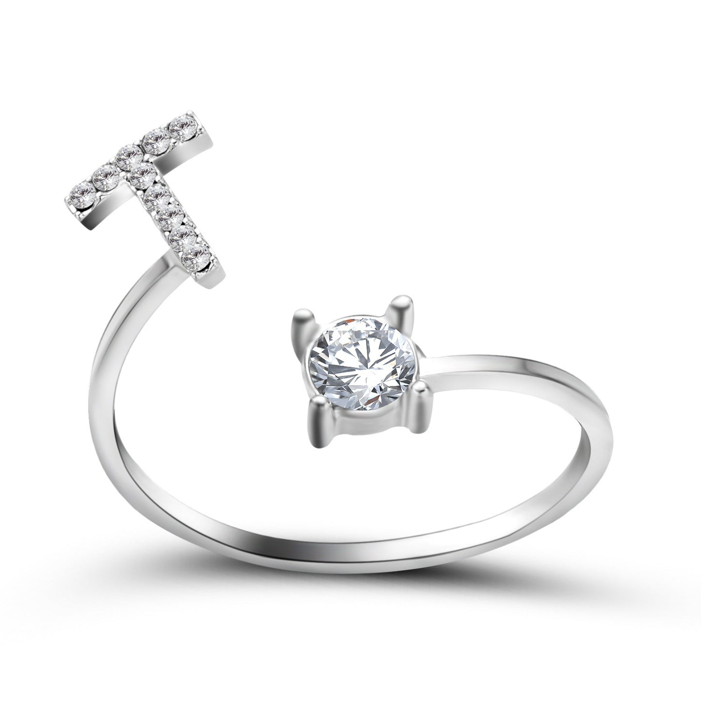 Name Initial Letter Ring Jewellery