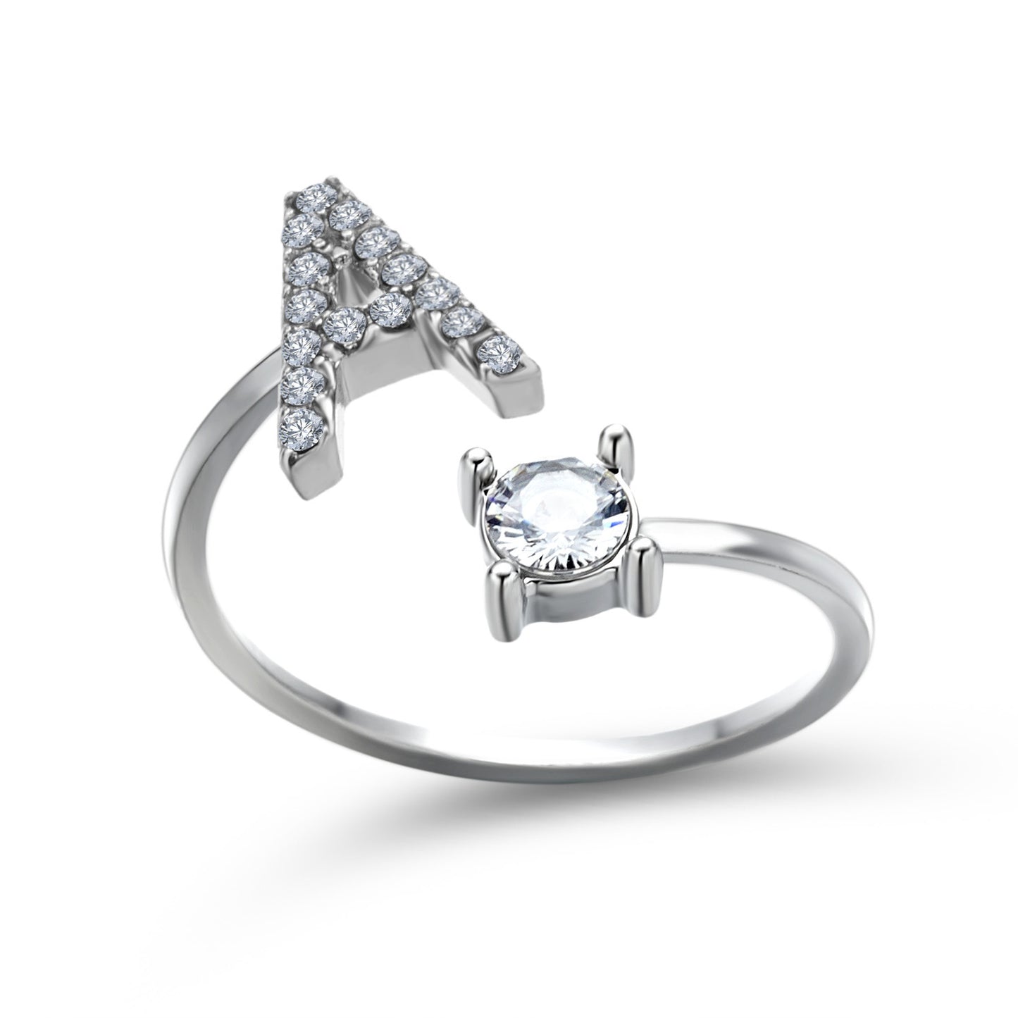 Name Initial Letter Ring Jewellery