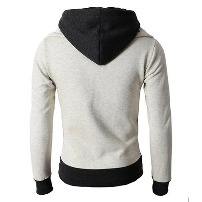 Men's Zip UP Jacket Sports Cardigan Casual Slim Sweatshirt