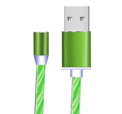 Flowing Light Magnetic Charging Cable for Iphone Lightning & Android Type C