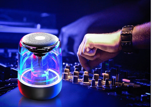 Portable Wireless Bluetooth Speaker Powerful Bass with Variable Color LED Light