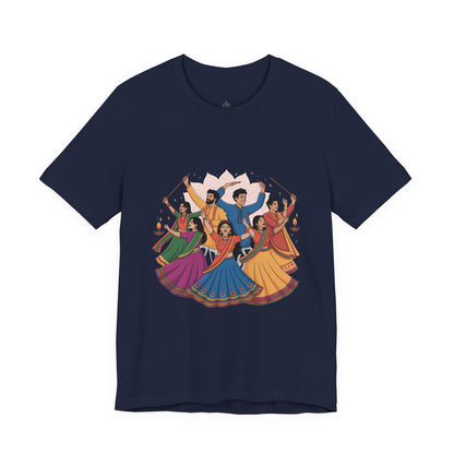 Navratri Festival T-Shirt, Dandiya Garba Tee, Outfit for Garba Nights, Festive Celebration Wear
