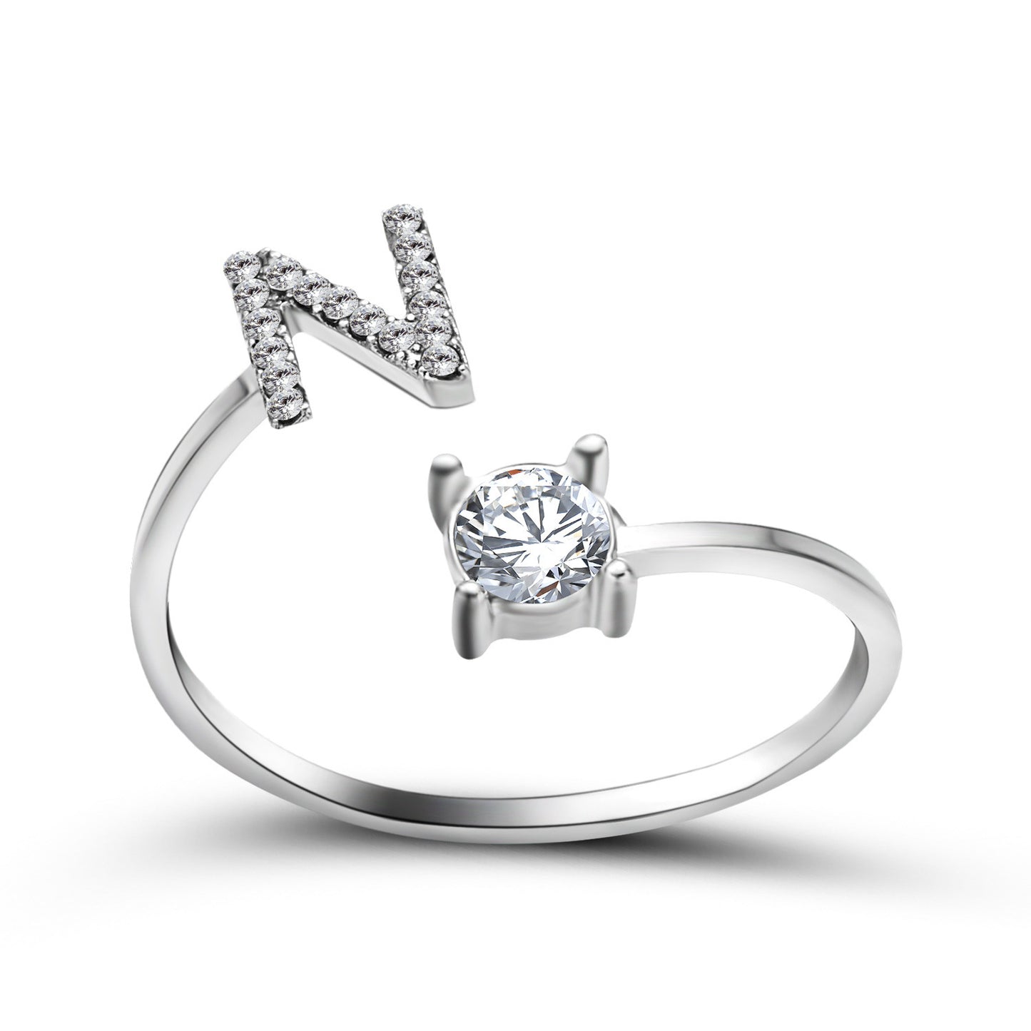 Name Initial Letter Ring Jewellery