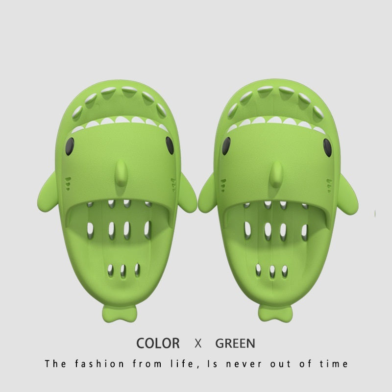 Shark Pool, Shower & Beach Sandal Slippers With Drain Holes