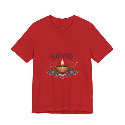 Diwali Festival T-Shirt, Festival of Lights Tee, Traditional Festive Wear, Diwali Party Tee