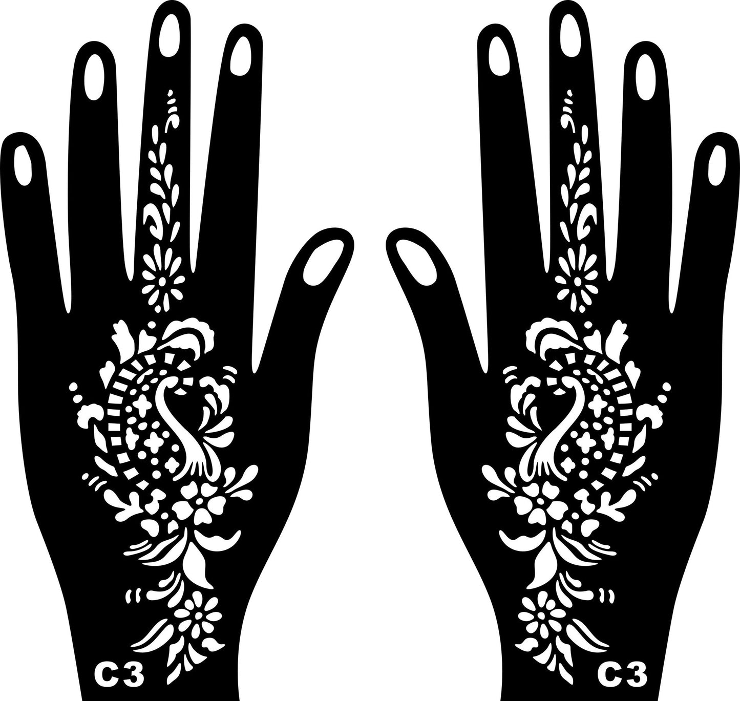 India Mehndi Template