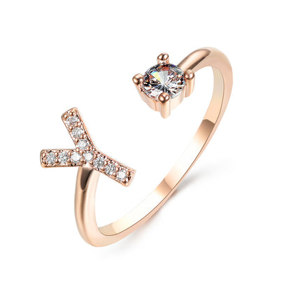 Name Initial Letter Ring Jewellery