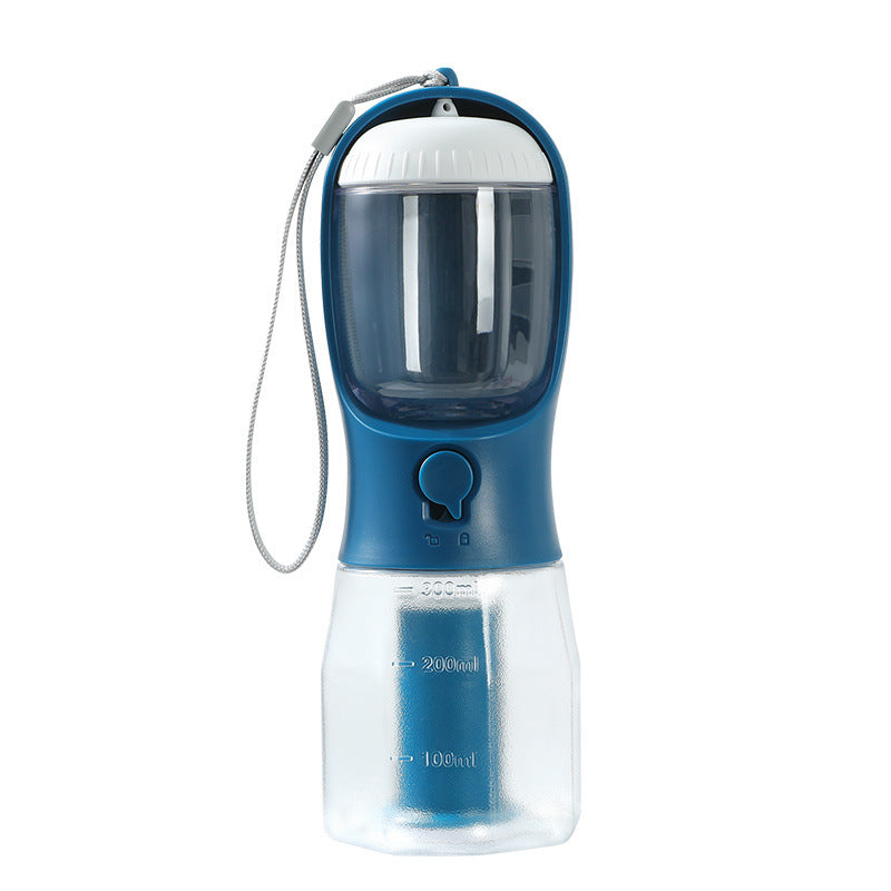Three-in-one Portable Pet Cups Water Bottle, Food Container and Waist Bag Holder