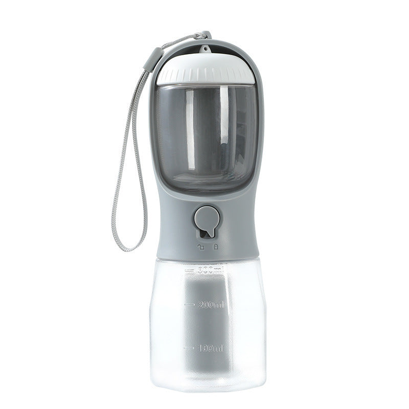Three-in-one Portable Pet Cups Water Bottle, Food Container and Waist Bag Holder