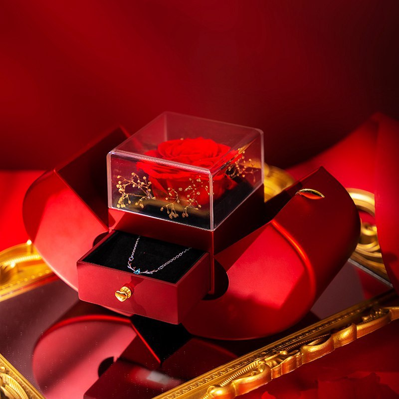 Jewellery Box Gift Necklace Eternal Rose