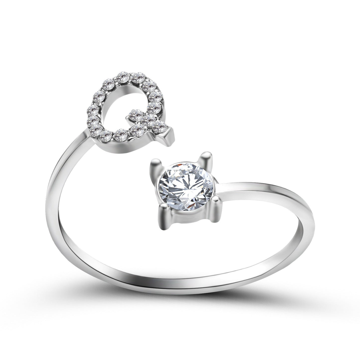 Name Initial Letter Ring Jewellery