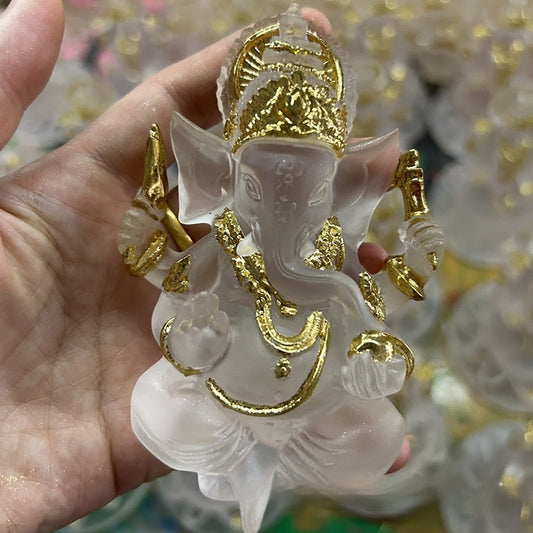 Glass Resin Ganesh Statue