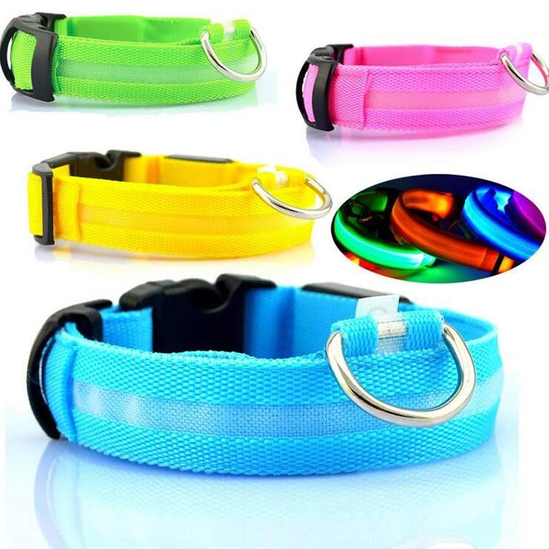 Night Safety Flashing Glow in Dark Rechargeable LED Luminous Pet Collar