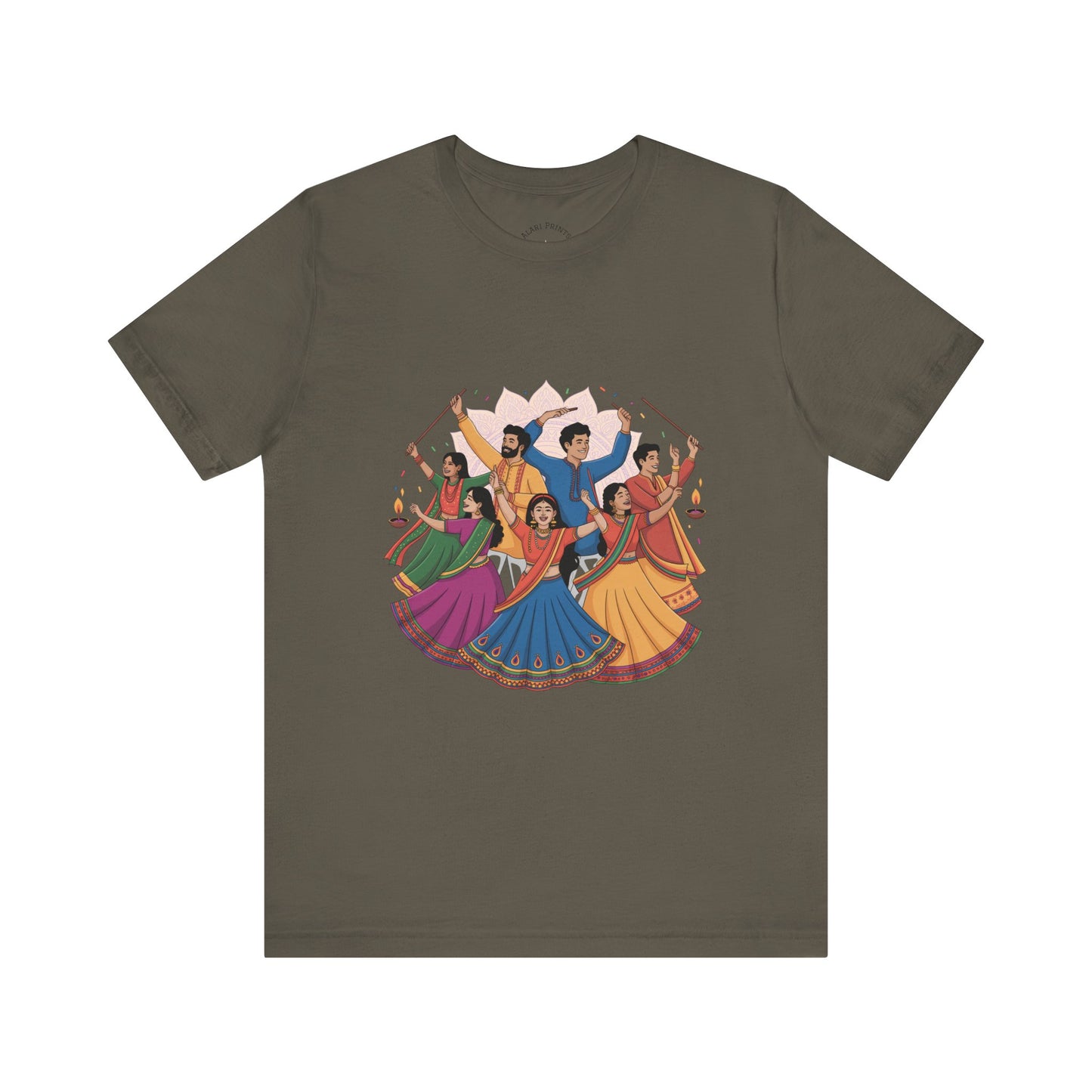 Navratri Festival T-Shirt, Dandiya Garba Tee, Outfit for Garba Nights, Festive Celebration Wear