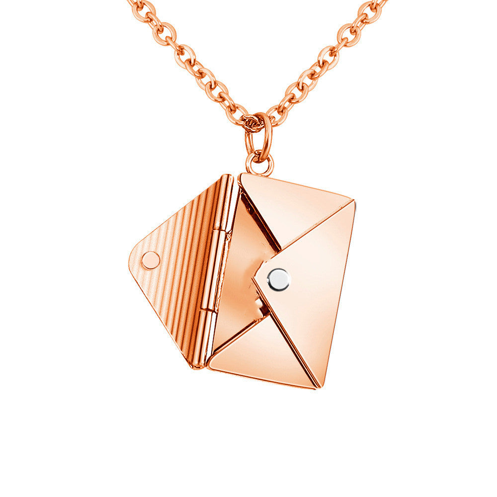 Envelop Necklace Pendant Jewellery