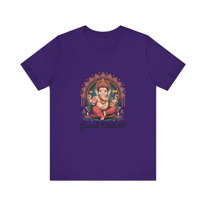 Ganesh Chaturthi T-Shirt, Ganpati Bappa Morya, Ganesha Tee, Spiritual Devotional Wear