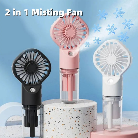 Portable Small Mist Fan USB Rechargeable