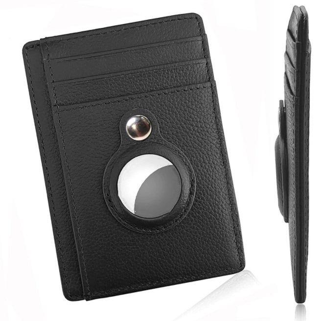 Leather RFID AirTag Wallet