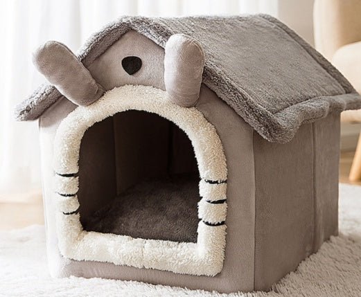 Foldable Cozy Dog House Pet Bed
