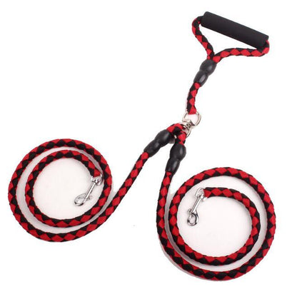 Double-Ended Two Leash Collar