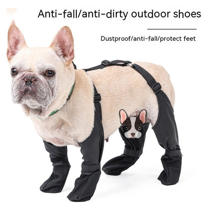 Waterproof Adjustable Breathbale Paws Protector Dog Shoes For Outdoor Walking