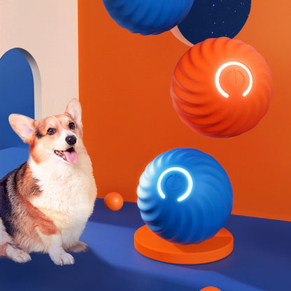 Pet Dog Electronic Jumping Rubber Chew Toys Ball