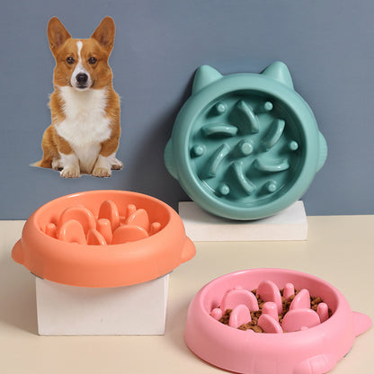 Pet Slow Feeder Anti Choking Bowl