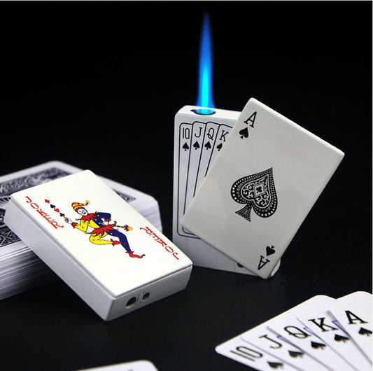 Poker Card Metal Windproof Lighter