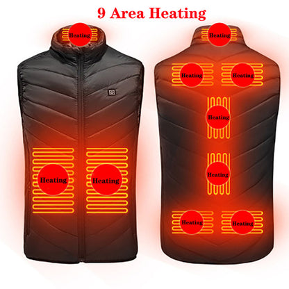 Electric Heated Vest Washable USB Charging