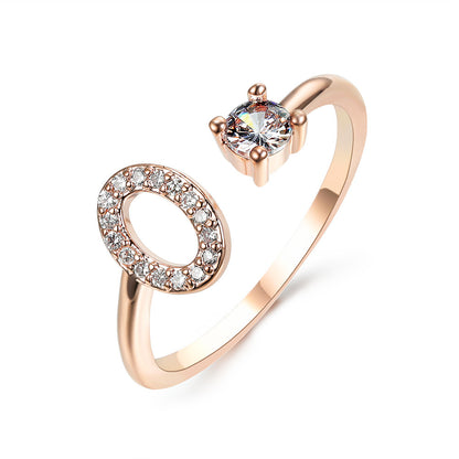 Name Initial Letter Ring Jewellery