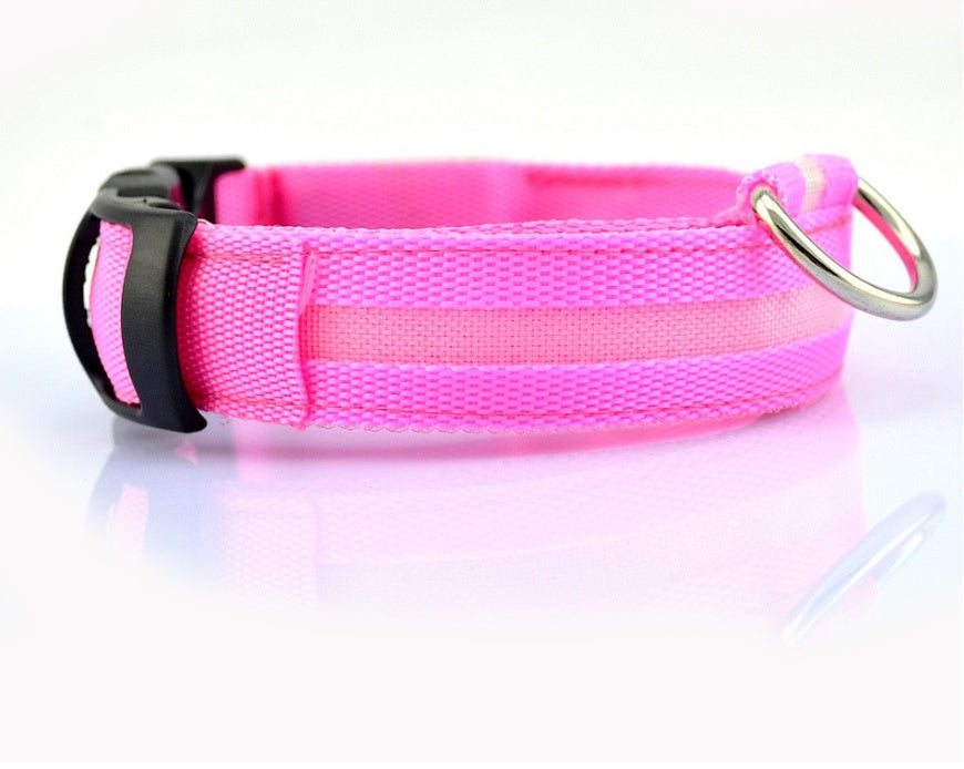 Night Safety Flashing Glow in Dark Rechargeable LED Luminous Pet Collar
