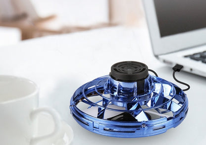 Mini Fingertip Gyro Spinner Interactive Toy Drone LED UFO