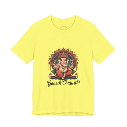 Ganesh Chaturthi T-Shirt, Ganpati Bappa Morya, Ganesha Tee, Spiritual Devotional Wear