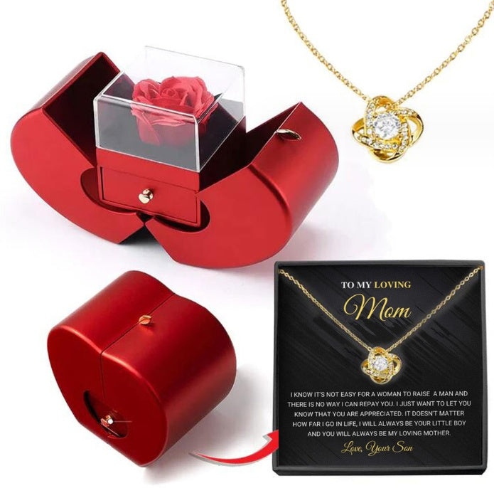 Jewellery Box Gift Necklace Eternal Rose