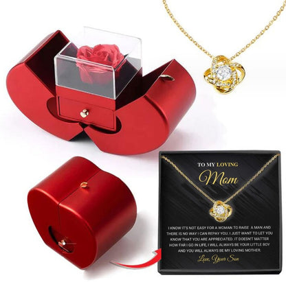 Jewellery Box Gift Necklace Eternal Rose