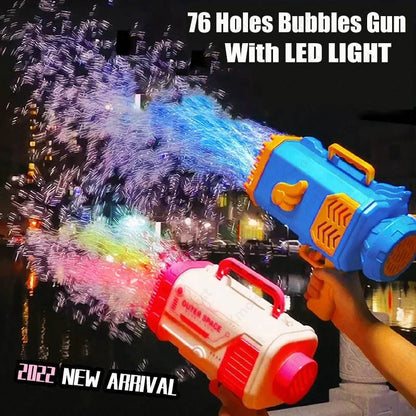 Bubble Gun Rocket Automatic Blower With Light