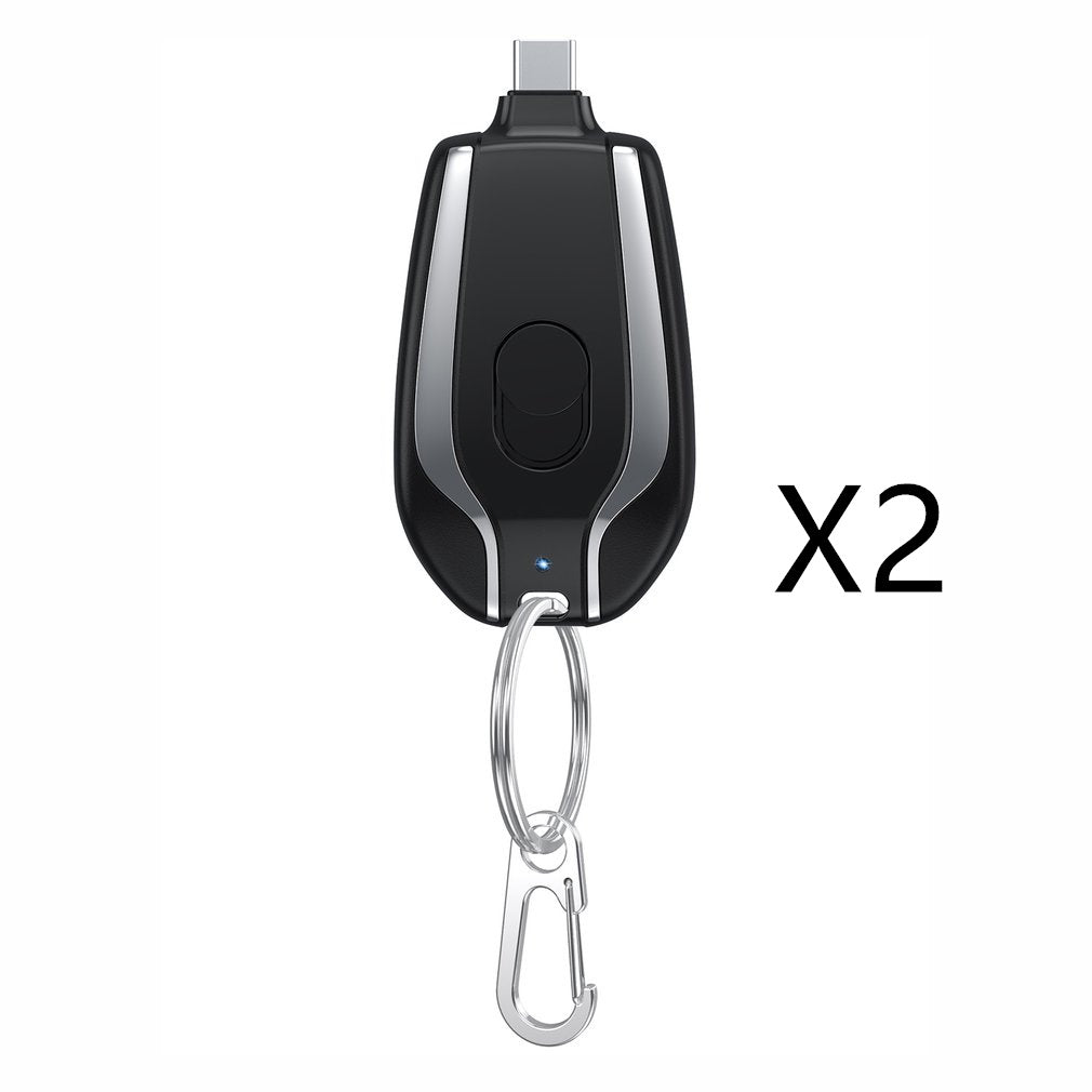 1500mAh Mini Emergency Power Bank Keychain Charger