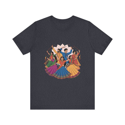 Navratri Festival T-Shirt, Dandiya Garba Tee, Outfit for Garba Nights, Festive Celebration Wear