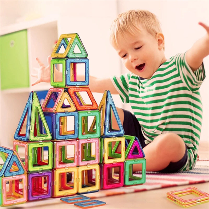 Magnetic Building Blocks DIY Magnets Construction Toys For Kids