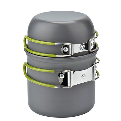 Aluminum Camping Cookware Kit Outdoor Cooking Set