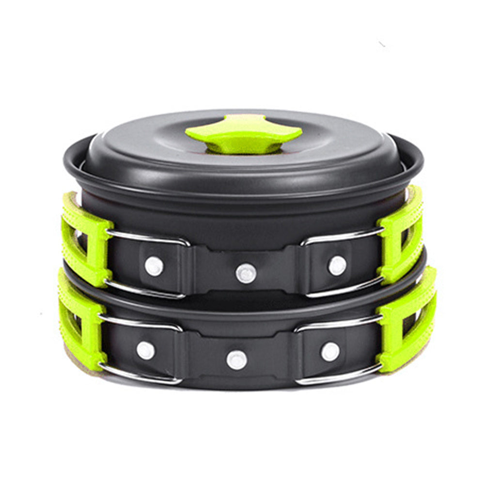 Aluminum Camping Cookware Kit Outdoor Cooking Set