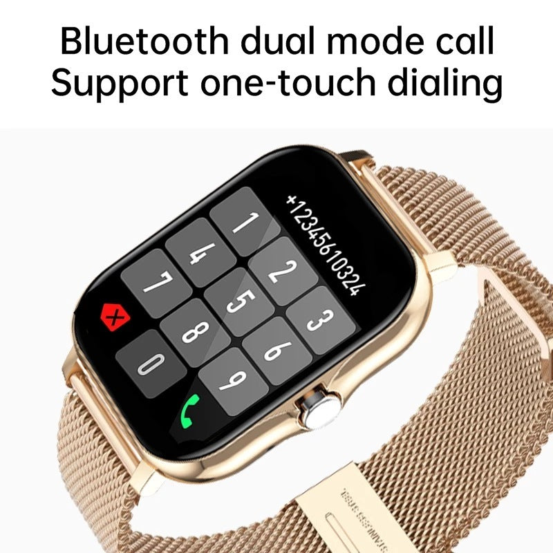 Smart Watch Pedometer & Heart Rate Monitoring Bluetooth-Compatible Call