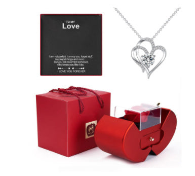 Jewellery Box Gift Necklace Eternal Rose