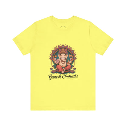 Ganesh Chaturthi T-Shirt, Ganpati Bappa Morya, Ganesha Tee, Spiritual Devotional Wear