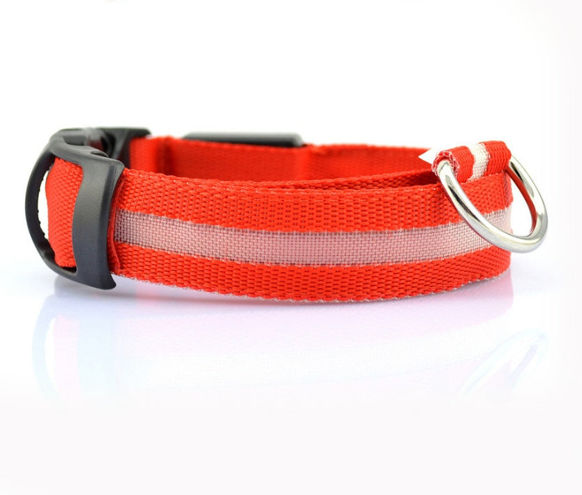 Night Safety Flashing Glow in Dark Rechargeable LED Luminous Pet Collar