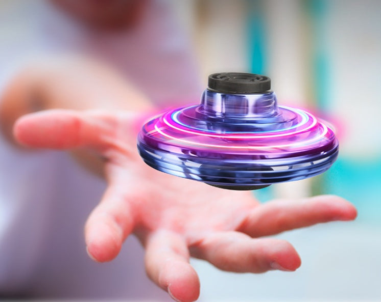 Mini Fingertip Gyro Spinner Interactive Toy Drone LED UFO